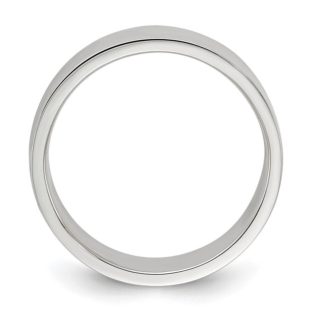 Sterling Silver 6mm Lightweight Flat Band