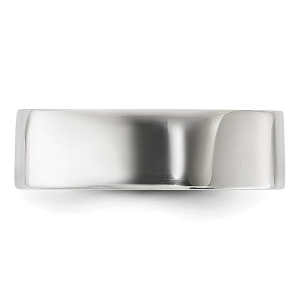 Sterling Silver 6mm Lightweight Flat Band