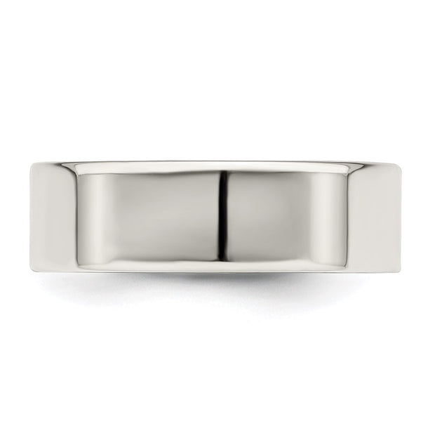 Sterling Silver 6mm Lightweight Flat Band