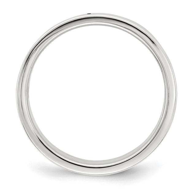 Sterling Silver 7mm Lightweight Flat Band