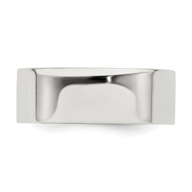 Sterling Silver 7mm Lightweight Flat Band
