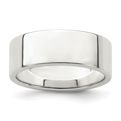 Sterling Silver 7mm Lightweight Flat Band