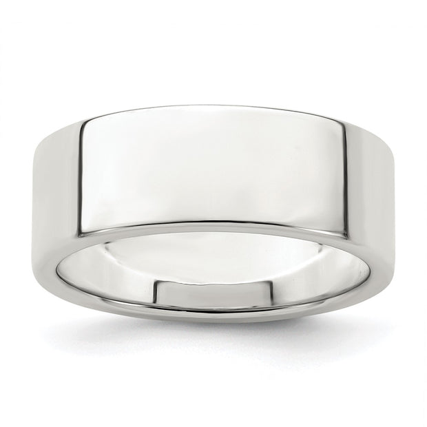 Sterling Silver 7mm Lightweight Flat Band