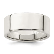 Sterling Silver 8mm Lightweight Flat Band