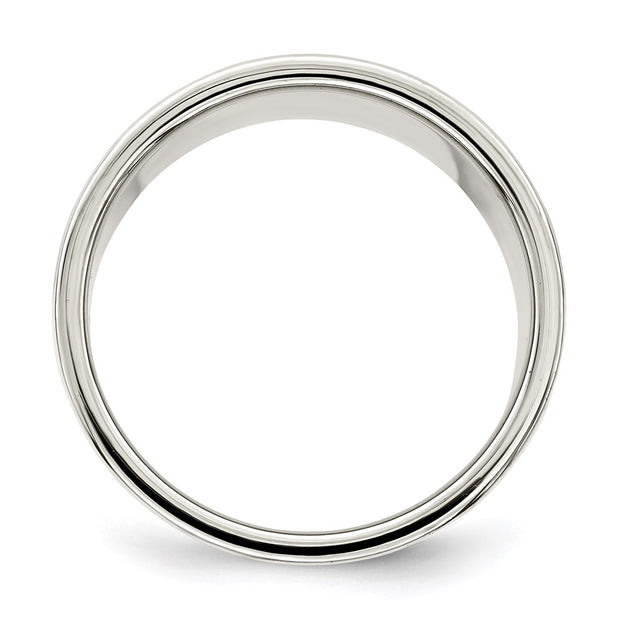 Sterling Silver 12mm Lightweight Flat Band