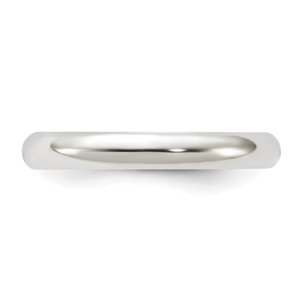Sterling Silver 3mm Half Round Band