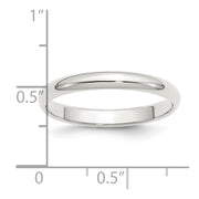 Sterling Silver 3mm Half Round Band