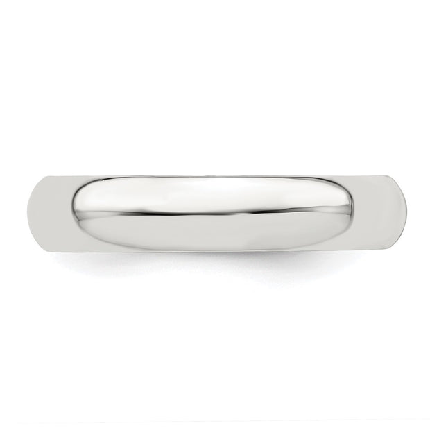 Sterling Silver 4mm Half Round Band