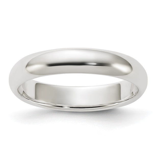 Sterling Silver 4mm Half Round Band
