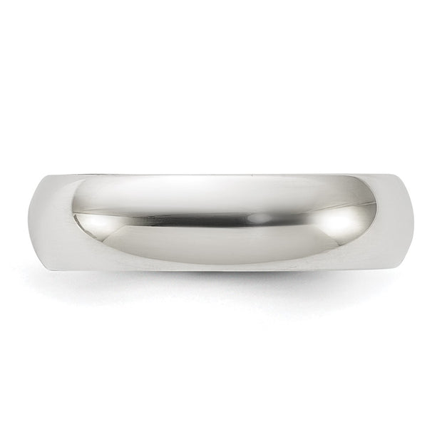Sterling Silver 5mm Half Round Band