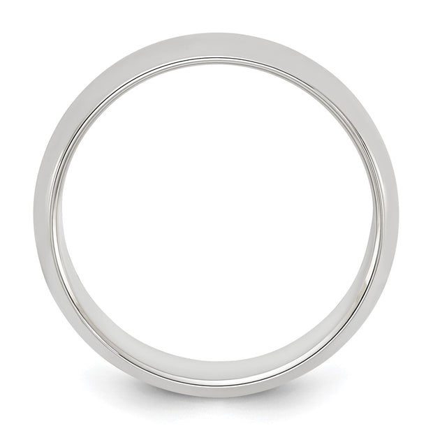Sterling Silver 6mm Half Round Band