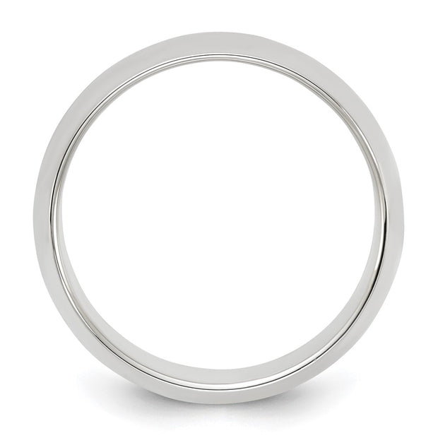 Sterling Silver 8mm Half Round Band