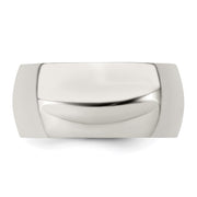Sterling Silver 9mm Half Round Band