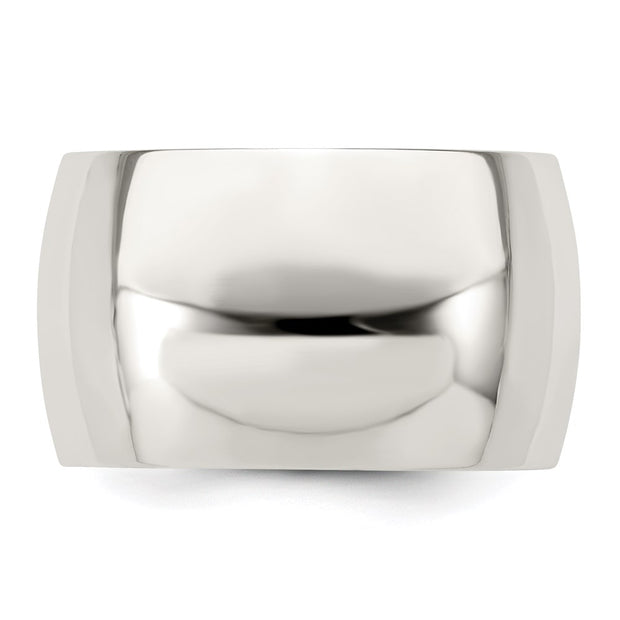 Sterling Silver 12mm Half Round Band