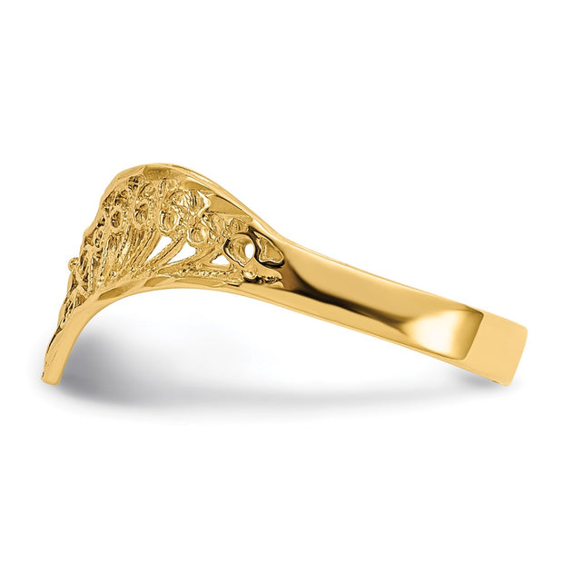 14K Diamond Cut Filigree Ring