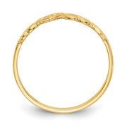 14K Heart Ring