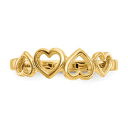 14K Heart Ring