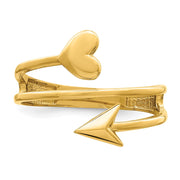 14K Heart and Arrow Ring