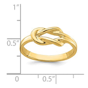 14k Polished Freeform Love Knot Ring