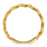 14k Polished Fancy Braided Ring