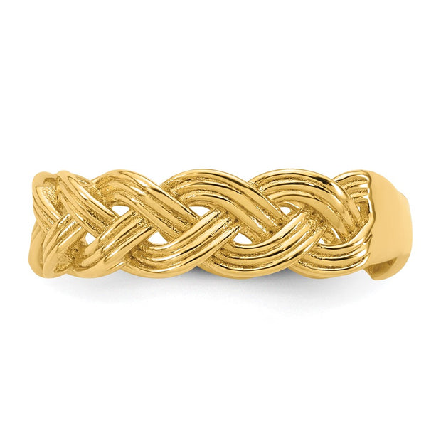 14k Polished Fancy Braided Ring