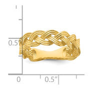 14k Polished Fancy Braided Ring