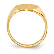 14k 12.0x17.0mm Open Back Signet Ring