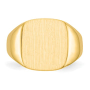 14k 13.5x15.0mm Closed Back Mens Signet Ring