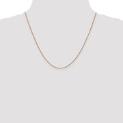14K Rose Gold .9mm Box Link with Lobster Clasp Chain
