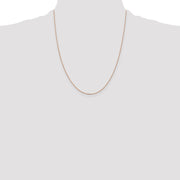 14K Rose Gold .8mm Diamond-cut Cable with Lobster Clasp Chain