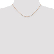 14K Rose Gold 1.7mm Diamond-cut Spiga with Lobster Clasp Chain