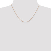14K Rose Gold 1.7mm Diamond-cut Spiga with Lobster Clasp Chain