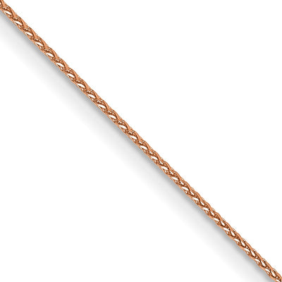 14K Rose Gold 1.7mm Diamond-cut Spiga with Lobster Clasp Chain