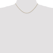 14K Rose Gold .85mm Diamond-cut Spiga with Lobster Clasp Chain