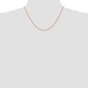 14K Rose Gold .85mm Diamond-cut Spiga with Lobster Clasp Chain