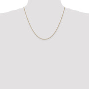 14K Rose Gold 2.1mm Diamond-cut Spiga with Lobster Clasp Chain