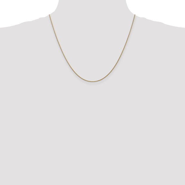 14K Rose Gold 2.1mm Diamond-cut Spiga with Lobster Clasp Chain
