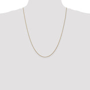 14K Rose Gold 1.05mm Diamond-cut Spiga with Lobster Clasp Chain