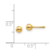 14k Madi K Polished 4mm Ball Screwback Earrings