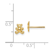 14k Madi K Teddy Bear Post Earrings