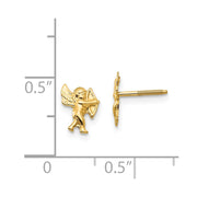 14k Madi K Polished Cupid Screwback Earrings