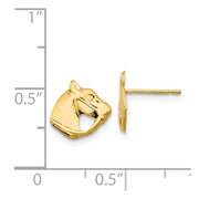 14k Madi K Polished Horse Head Post Earrings