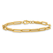 14k Polished 4.3mm Paperclip Link Bracelet