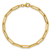 14k Polished 4.3mm Paperclip Link Bracelet