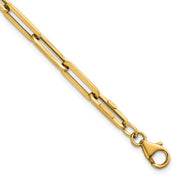 14k Polished 4.3mm Paperclip Link Bracelet