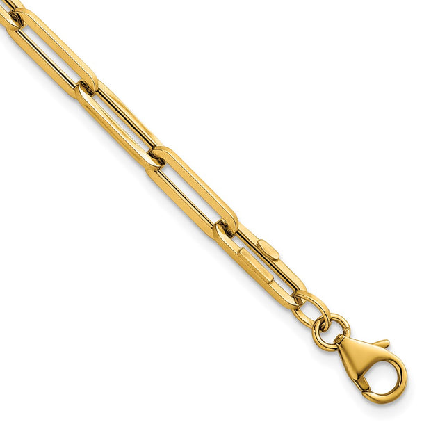 14k Polished 4.3mm Paperclip Link Bracelet