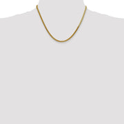 14K 3mm Silky Herringbone with Lobster Clasp Chain