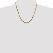 14K 3mm Silky Herringbone with Lobster Clasp Chain