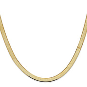 14k 5.5mm Silky Herringbone Chain