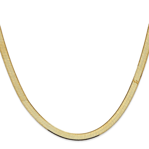 14k 5.5mm Silky Herringbone Chain
